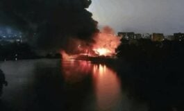 Pożar w Moskwie: Płonie Federalna Służba Celna (WIDEO)