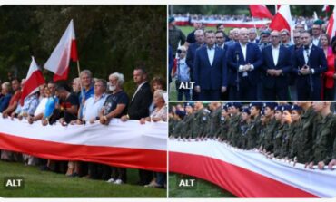 „Łańcuch poparcia” dla polskich żołnierzy i funkcjonariuszy na granicy z Białorusią