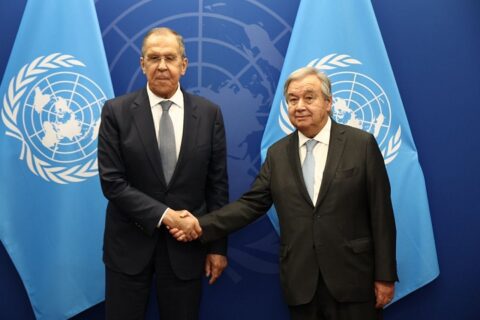 Siergiej Ławrow spotkał się z sekretarzem generalnym ONZ António Guterresem na marginesie sesji Zgromadzenia Ogólnego.