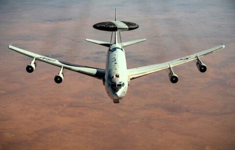 Samolot AWACS w barwach US Air Force Fot. ShutterStock