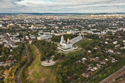 Miasto Włodzimierz nad Klaźmą – widok ogólny Fot. Wikipedia – domena publiczna