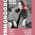 Kolorowy plakat zapraszający na spektakl Polskiego Teatru Studio w Wilnie pt. „Ordonówna”, którego premiera odbyła się 16 maja 2023 roku, w Wileńskim Teatrze Starym l24.lt