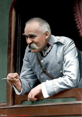 Józef Piłsudski, kolor Mikołaj Kaczmarek @KolorHistorii
