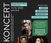 Koncert muzyki klasycznej poświęcony związkom kulturalnym między Polską i Litwą