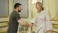 Prezydent Ukrainy spotkał się z szefową Ministerstwa Obrony Holandii