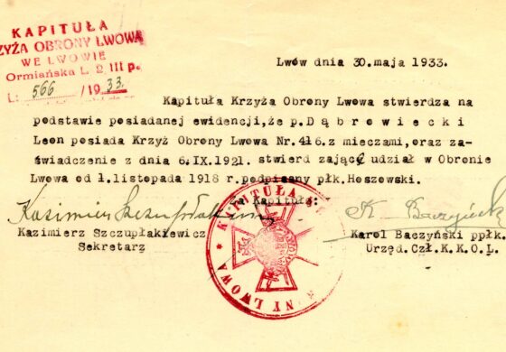 „Semper Fidelis”. Bohaterowie obrony Lwowa (XVII) Leon Dąbrowiecki