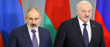 Premier Armenii Nikol Paszynian i Aleksander Łukaszenka Fot: Michaił Metzel/TASS