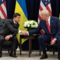 Wołodymyr Zełenski podczas spotkania z Donaldem Trumpem