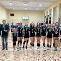 Siatkarki Gimnazjum w Awiżeniach, zwyciężczynie Międzynarodowego Turnieju Piłki Siatkowej Pamięci Jerzego Sinkiewicza Fot. Gimnazjum w Awiżeniach