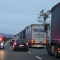 Kolejka TIR-ów na granicy słowacko - ukraińskiej
