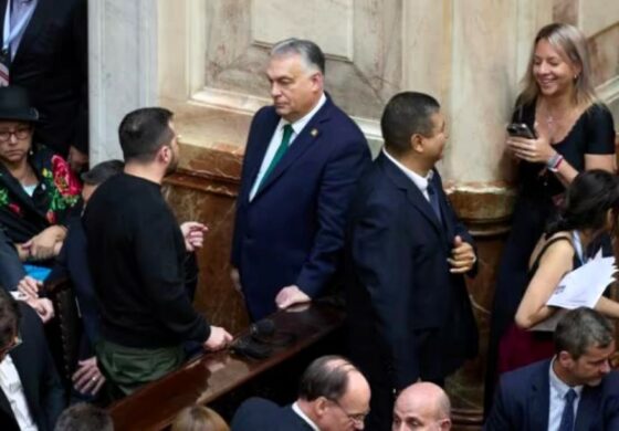 Zełenski rozmawiał z Orbanem na uroczystości zaprzysiężenia prezydenta Argentyny