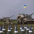 Bateria ukraińskich dział samobieżnych