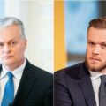 Prezydent Gitanas Nausėda, Minister Spraw Zagranicznych Gabrielius Landsbergis /Fot: LRT