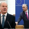 Olaf Scholz i Victro Orban. Zdjęcie ilustracyjne