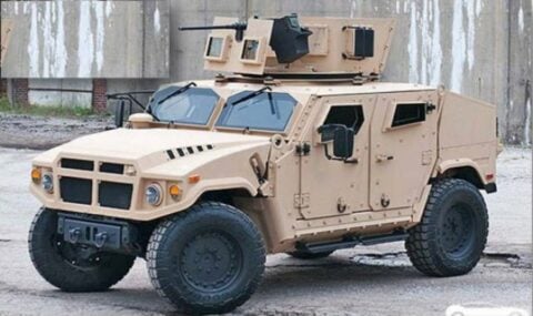 Amerykański wojskowy pojazd terenowy JLTV (Joint Light Taktyczne Vehicle) Fot. Wikipedia – domena publiczna