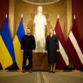 Prezydent Ukrainy Wołodymyr Zełenski i premier Łotwy Evika Siliņa, Ryga, 11 stycznia 2024 r. Fot. twitter.com/ZelenskyyUa