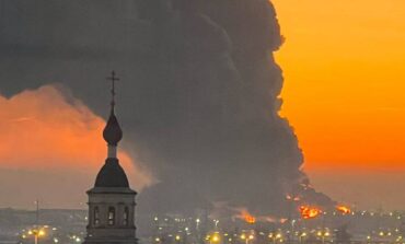 Największy w historii pożar w Petersburgu. Spłonął „rosyjski Amazon” (WIDEO)