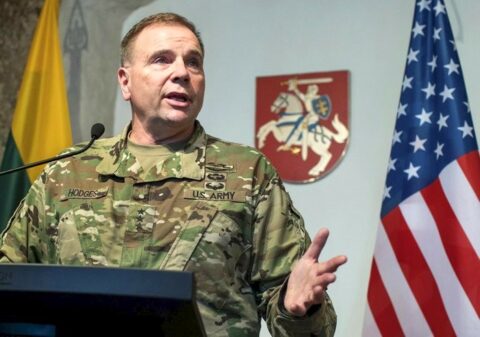Lieutenant general Frederick Benjamin „Ben” Hodges, w latach 2014–2018 dowódca United States Army Europe Fot. chechenews.com