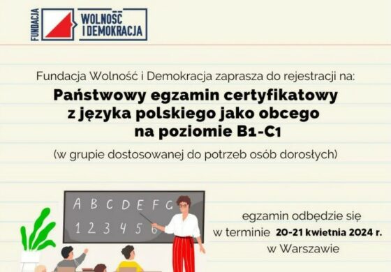 Uwaga! Państwowy egzamin certyfikatowy z języka polskiego jako obcego
