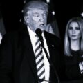 Donald Trump podczas przemówienia we wrześniu 2016 w Aston, w tle Ivanka Trump. Fot: Michael Vadon/wikipedia.org