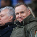 Prezydent Andrzej Duda podczas wizyty w Korzeniewie, gdzie wraz z Prezydentem Litwy Gitanasem Nausėdą. Fot: Grzegorz Jakubowski/KPRP