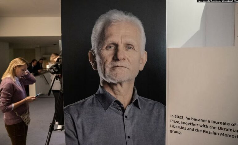 Białoruski Dom w Warszawie przypomniał Brukseli o Alesiu Bialackim