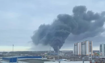 Eksplozje i pożar w pobliżu lotniska w Petersburgu