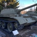 Radziecki czołg średni T-54 w Centralnym Muzeum Sił Zbrojnych w Moskwie, Rosja