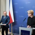 Premier @DonaldTusk podczas spotkania z mediami z Premier 🇱🇹 @IngridaSimonyte w #Wilno: