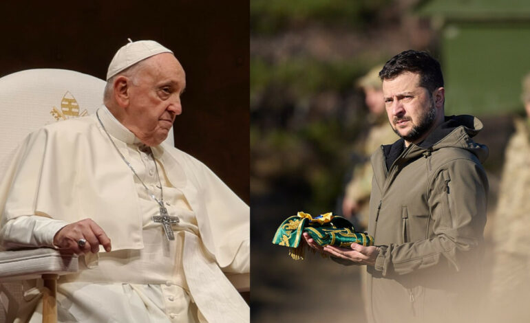 Papież o „wywieszeniu białej flagi”. Jest odpowiedź Zełenskiego