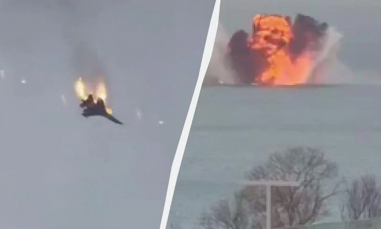 Okupanci zestrzelili na Krymie własny samolot Su-35 (WIDEO)