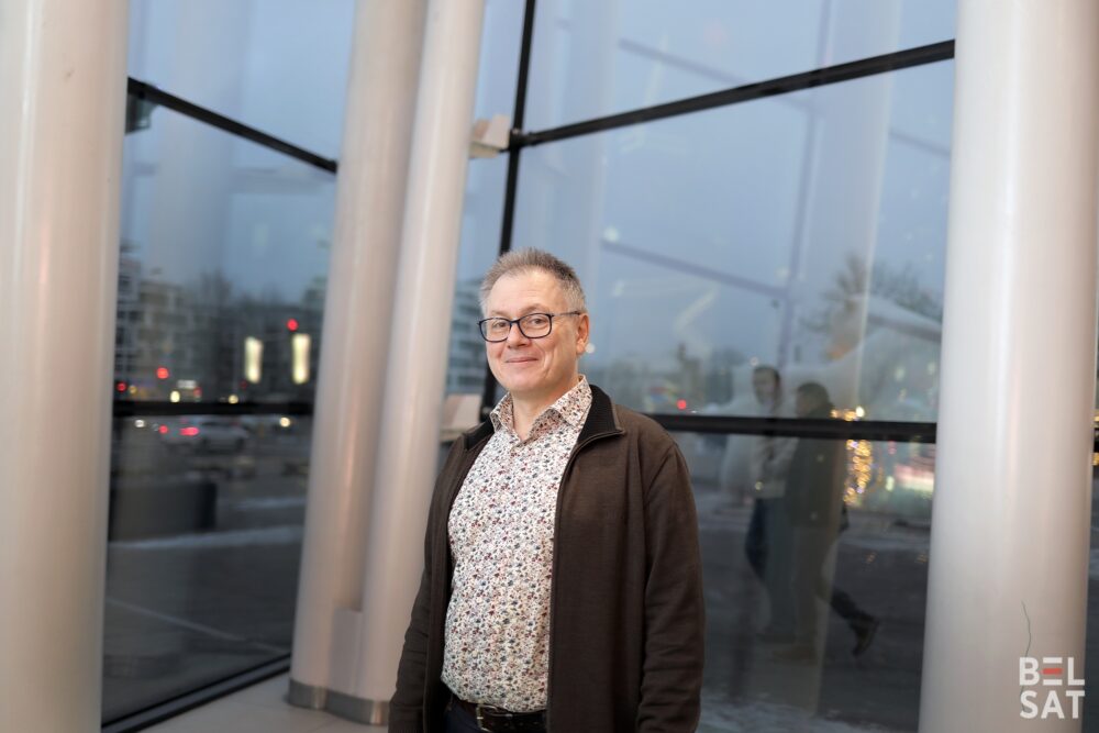 Inżynier oprogramowania, biznesmen i były więzień kolonii nr 3 „Witba” Siarhiej Sobalewski. Warszawa, Polska. 10 stycznia 2024 r.