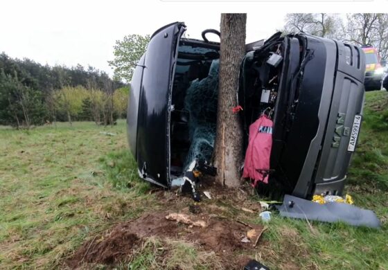 Wypadek białoruskigo autokaru w Polakach