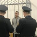 Nikita Jemelyanov przed wyrokiem. Fot. belsat.eu