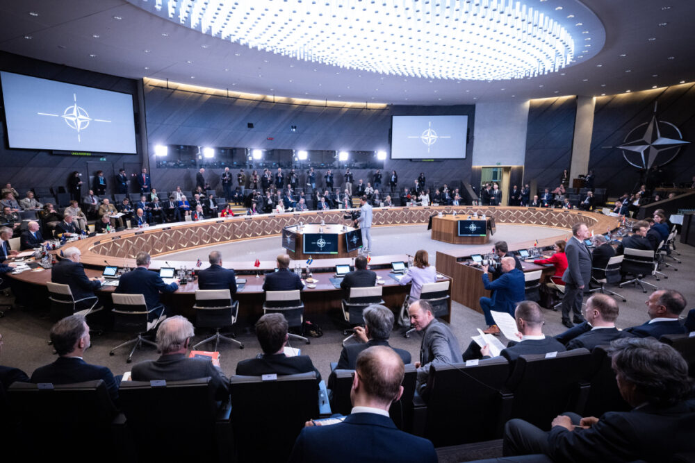 Spotkanie ministrów spraw zagranicznych NATO w Kwaterze Głównej Sojuszu, Bruksela, Belgia, 3 kwietnia 2024 r. Foto: NATO.int