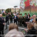 Aleksandr Łukaszenka z dziennikarzami