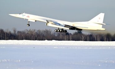 Spłonął bombowiec, którym niedawno przeleciał się Putin