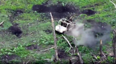 Ruscy daleko nie zajechali, bo ich dronami za… trzymali (WIDEO)