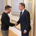 Sekretarz Antony J. Blinken spotkał się z prezydentem Ukrainy Wołodymyrem Zełenskim 14 maja 2024 r. w Kijowie na Ukrainie