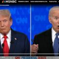 Trump i Biden podczas debaty