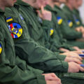 Ukraińscy piloci podczas szkolenia do obsługi F-16