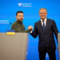 Prezydent Ukrainy Wołodymyr Zełenski i premier RP Donald Tusk