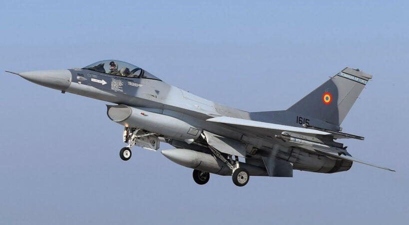 Rumuński myśliwiec F-16 Fighting Falcon. Fot: Siły Powietrzne USA