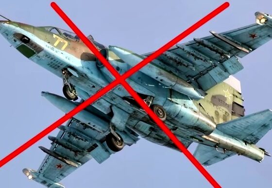 Su-25 próbował strzelać z bliska. Spłonął w stepie