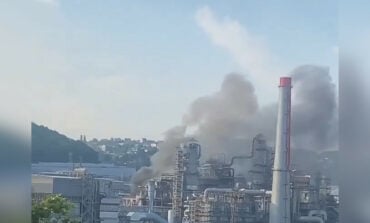 Masowy atak ukraińskich dronów. Rafineria w ogniu!