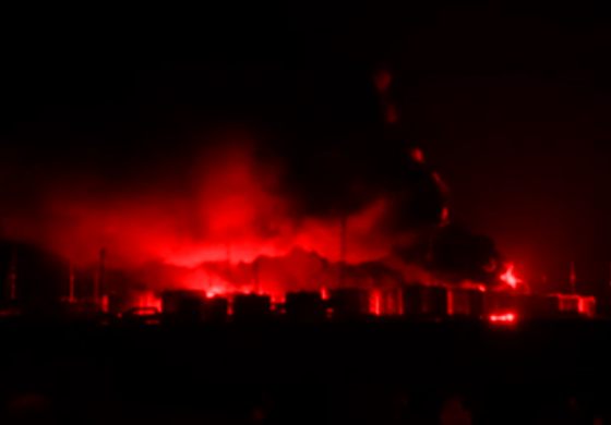 Płonie, płonie i końca nie widać... (WIDEO)