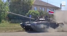 Białoruski oddział pancerny wkroczył do obwodu kurskiego (WIDEO)