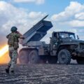 Ukraińska wyrzutnia wieloprowadnicowa w akcji
