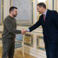 Wołodymyr Zełenski i Radosław Sikorski