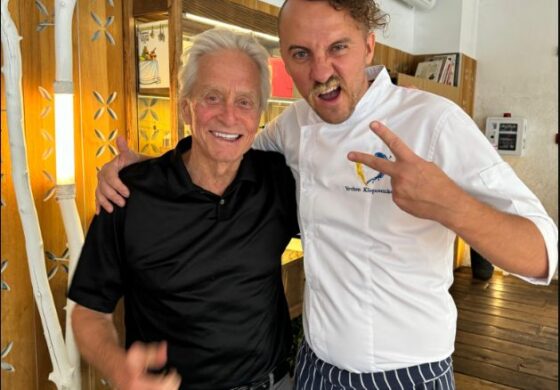 Michael Douglas wpadł do Kijowa na barszcz